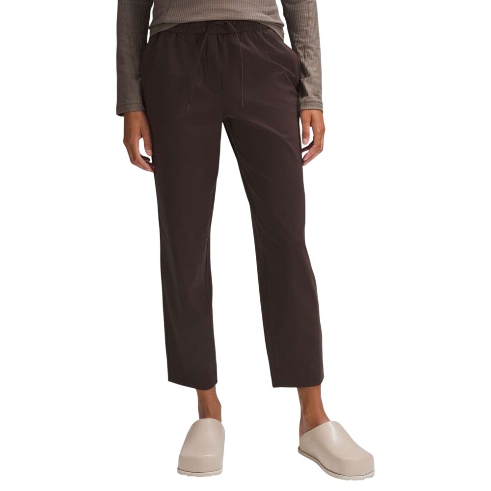 Lululemon Womens Tapered-Leg Mid-Rise 7/8 Pant Brown Luxtreme Size Medium W5FWDS